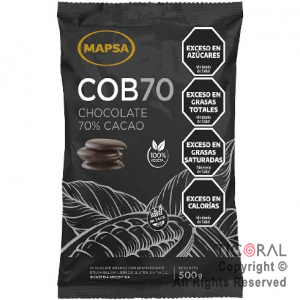 MAPSA COBERTURA 70% CACAO BOTONES X 500 GR